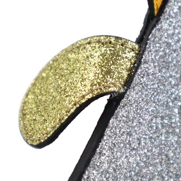 Auth GUCCI Hen Motif Handbag Silver Leather - - Picture 4 of 16